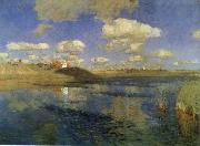 Isaac Levitan Lake oil painting